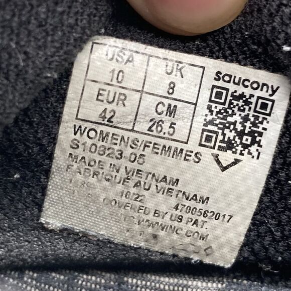 Womens Size 10 Saucony Kinvara 14 Black Running Walking Athletic Sneakers Shoes - Picture 10 of 10